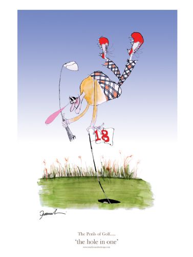 The Hole in One - signed print